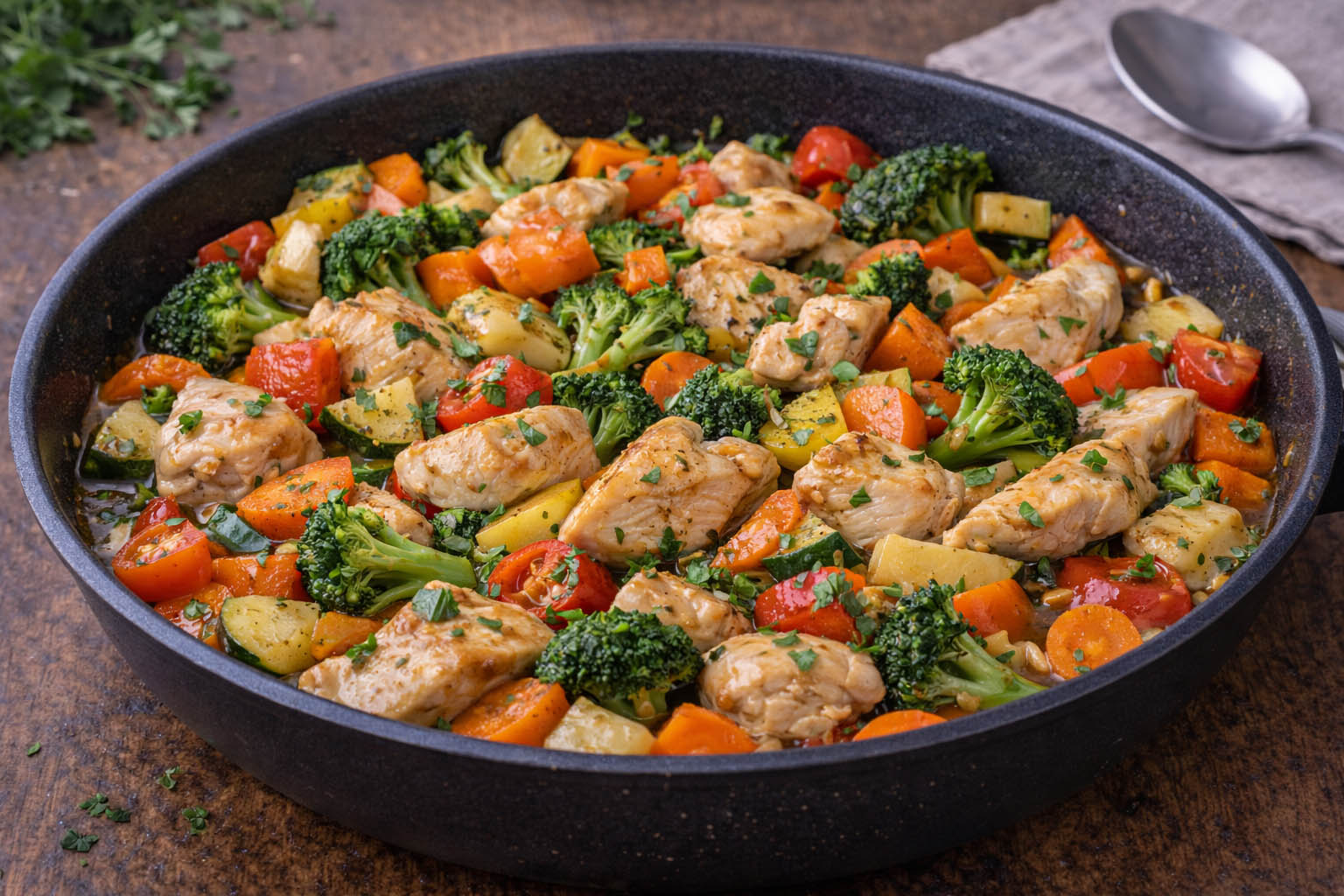 kurinoe-file-s-ovoshchami-na-skovorode-prostoy-obed