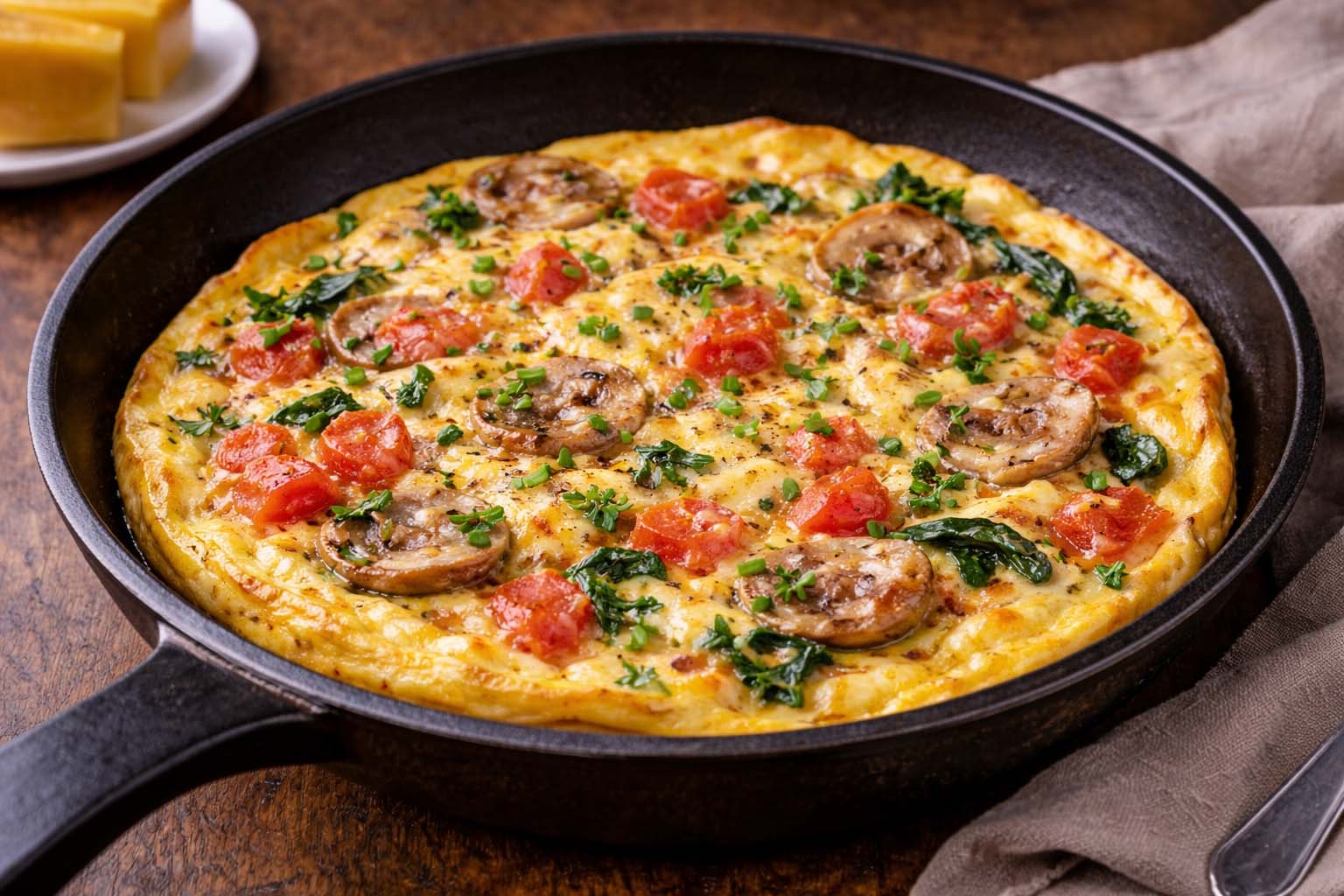 Омлет на сковороде с молоком — простой и быстрый завтрак