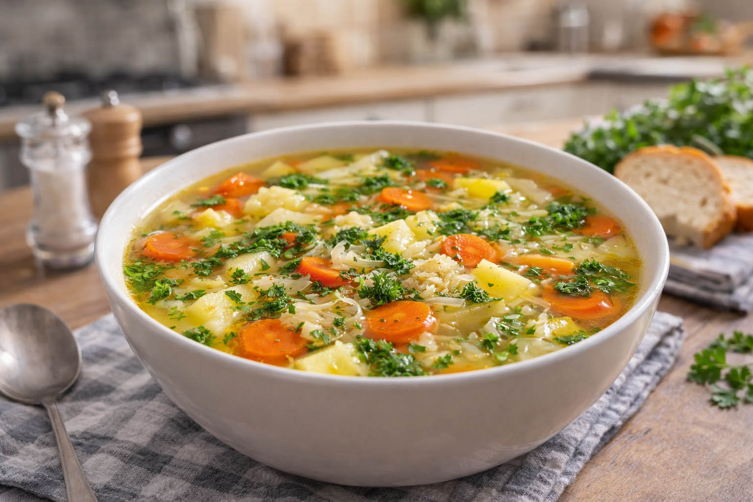 Простой овощной суп