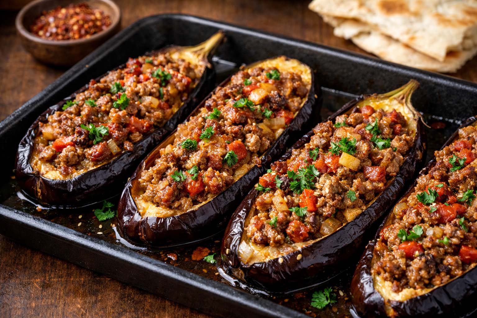 Фаршированные баклажаны по-казахски Фаршированные баклажаны по-казахски