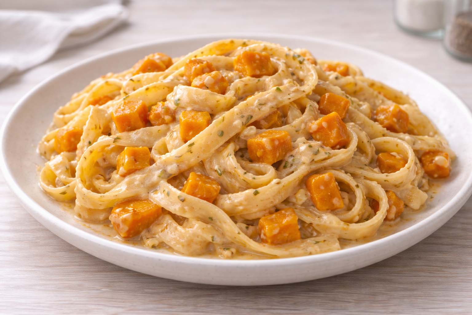 Тальятелле с тыквой и травами