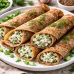 Гречневые блины с творогом и зеленью