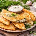 Ленивые чебуреки с творогом и зеленью
