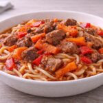 Овощной лагман с домашней лапшой