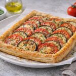 Тарт с баклажанами и помидорами